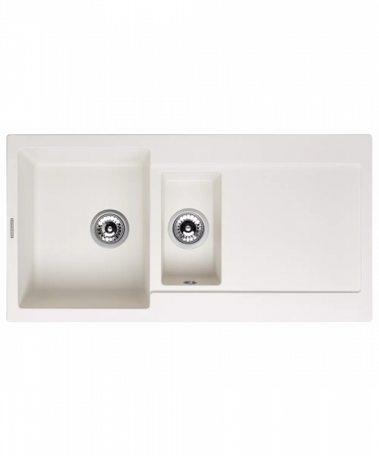 Кухонная мойка Kuppersberg MODENA 1,5B2D WHITE ALABASTER