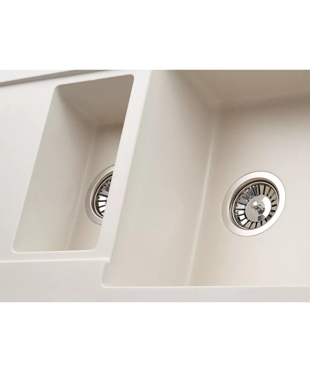 Кухонная мойка Kuppersberg MODENA 1,5B2D WHITE ALABASTER