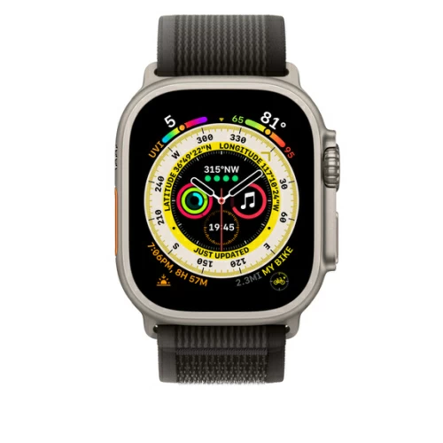 Ремешок для Apple Watch Ultra 49mm Black/Gray Trail Loop - S/M (Черный/Серый)