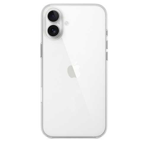 Силиконовый чехол HOCO для iPhone 16 Plus Clear (Прозрачный)