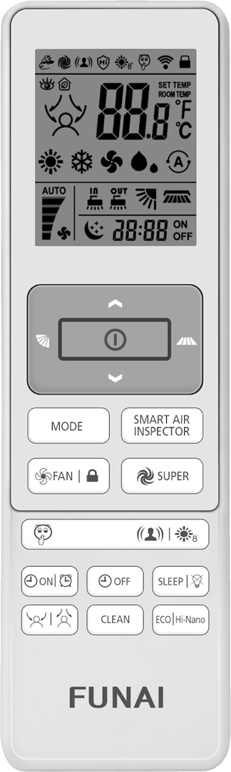 Настенный тепловой насос Funai Emperor UP Smart Eye RAC-I-EU35HP.D01