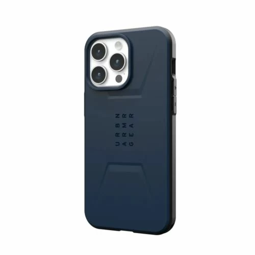 Полиуретановый чехол UAG Civilian MagSafe для iPhone 15 Pro Max Mallard (Синий)