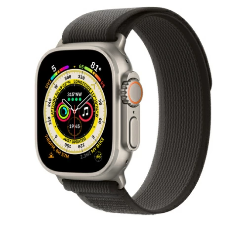 Ремешок для Apple Watch Ultra 49mm Black/Gray Trail Loop - S/M (Черный/Серый)