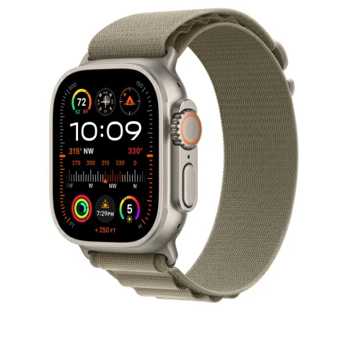 Ремешок для Apple Watch Ultra 49mm Olive Alpine Loop - Medium (Зеленый)