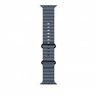 Ремешок для Apple Watch Ultra 49mm Anchor Blue Ocean Band - Black Titanium Finish (Синий)