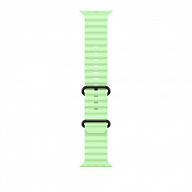 Ремешок для Apple Watch Ultra 49mm Neon Green Ocean Band - Black Titanium Finish (Зеленый)