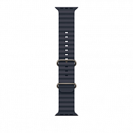 Ремешок для Apple Watch Ultra 49mm Navy Ocean Band - Natural Titanium Finish (Синий)