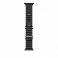 Ремешок для Apple Watch Ultra 49mm Anchor Blue Ocean Band - Natural Titanium Finish (Синий)