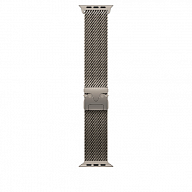 Ремешок для Apple Watch Ultra 49mm Natural Titanium Milanese Loop - Medium (Натуральный Титан)